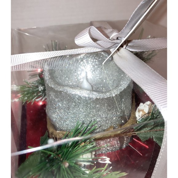 K-Mart LED Candle Gift Set Silver Flameless Battery Operated Home Decor NIB - Picture 1 of 6